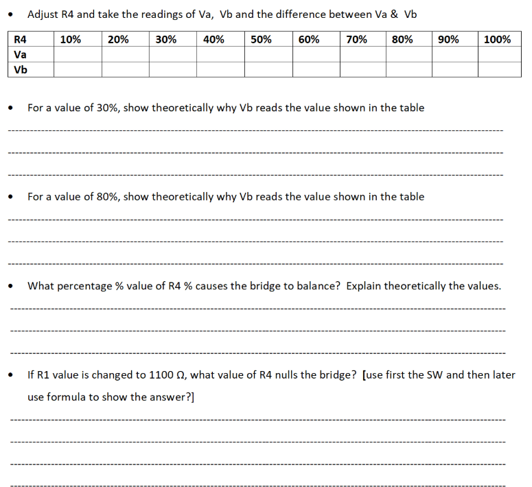 Solved Part B : Two Wire Resistance Measuring Circuit With | Chegg.com
