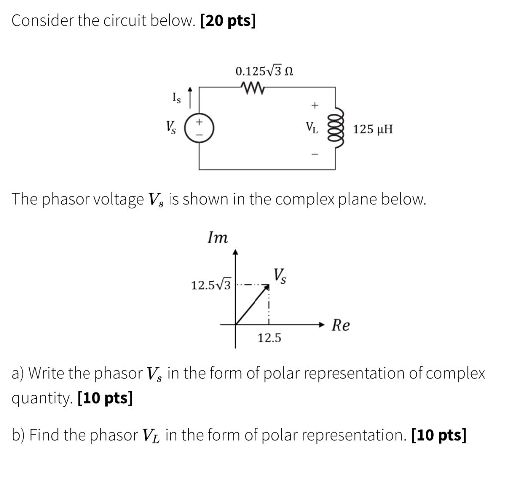 Solved Consider The Circuit Below Pts 0 Is Chegg Com