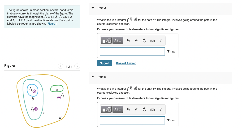 Solved The Figure Shows, In Cross Section, Several | Chegg.com