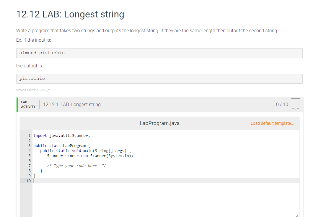 solved-12-12-lab-longest-string-write-a-program-that-takes-chegg