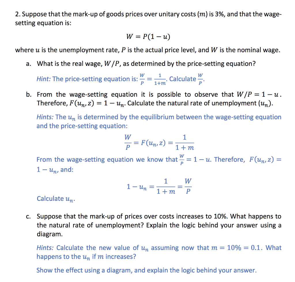 Unemployment Calculation
