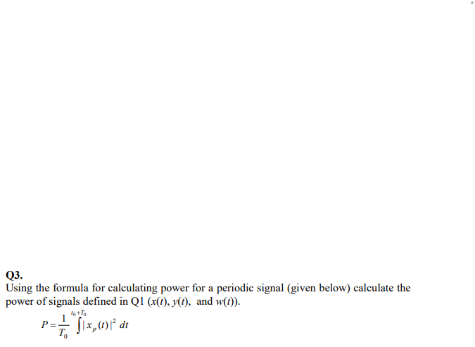 Solved Q3. Using the formula for calculating power for a | Chegg.com