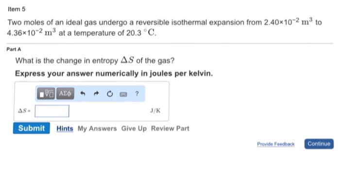 Solved Two moles of an ideal gas undergo a reversible | Chegg.com