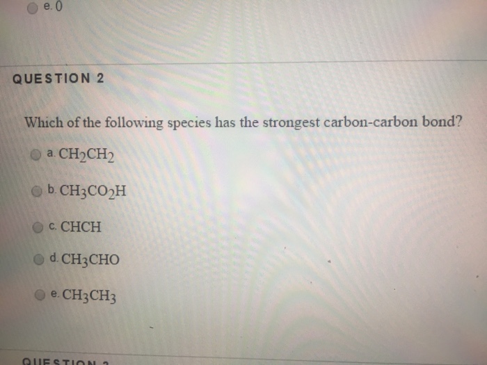 Strongest Carbon Bond