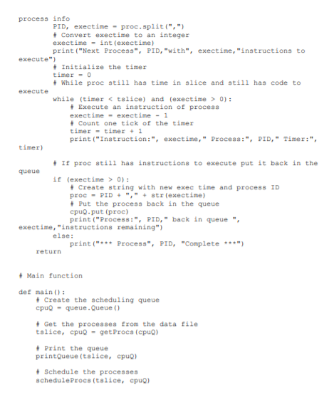 Solved CSC 110 - Homework 10 - Operating Systems In class we | Chegg.com