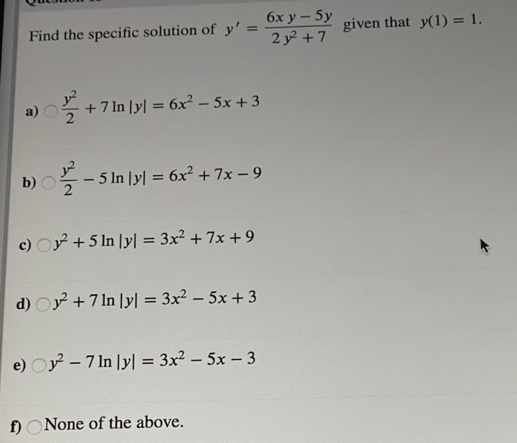 7 y 2 5 is equal to 6 y 5 11