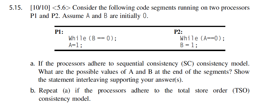 Solved 5.15. [10/10] Consider the following code | Chegg.com