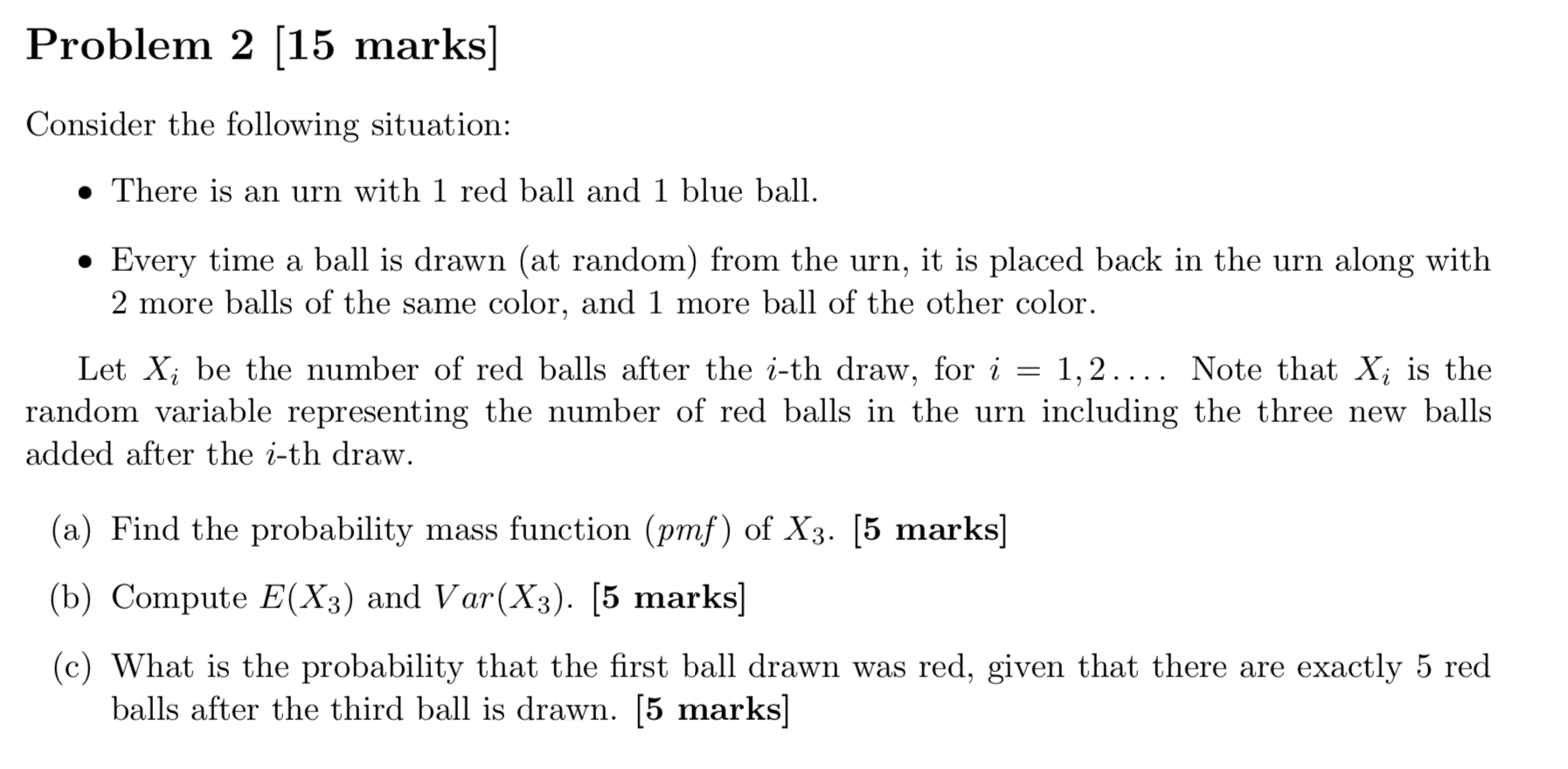 Solved Problem 2 [15 marks] Consider the following | Chegg.com