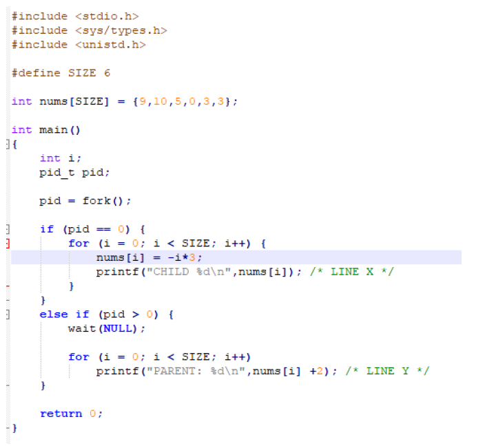 Solved Using the program shown below, explain what the | Chegg.com