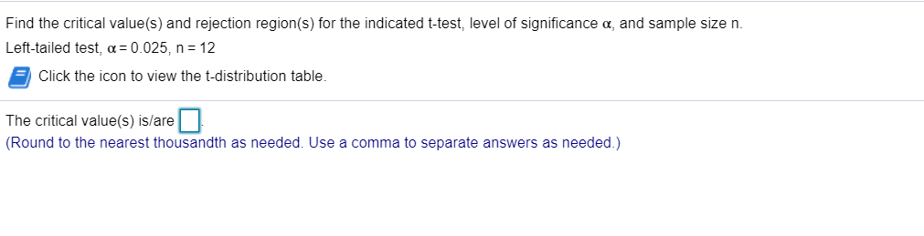 Solved Find the critical value(s) and rejection region(s) | Chegg.com