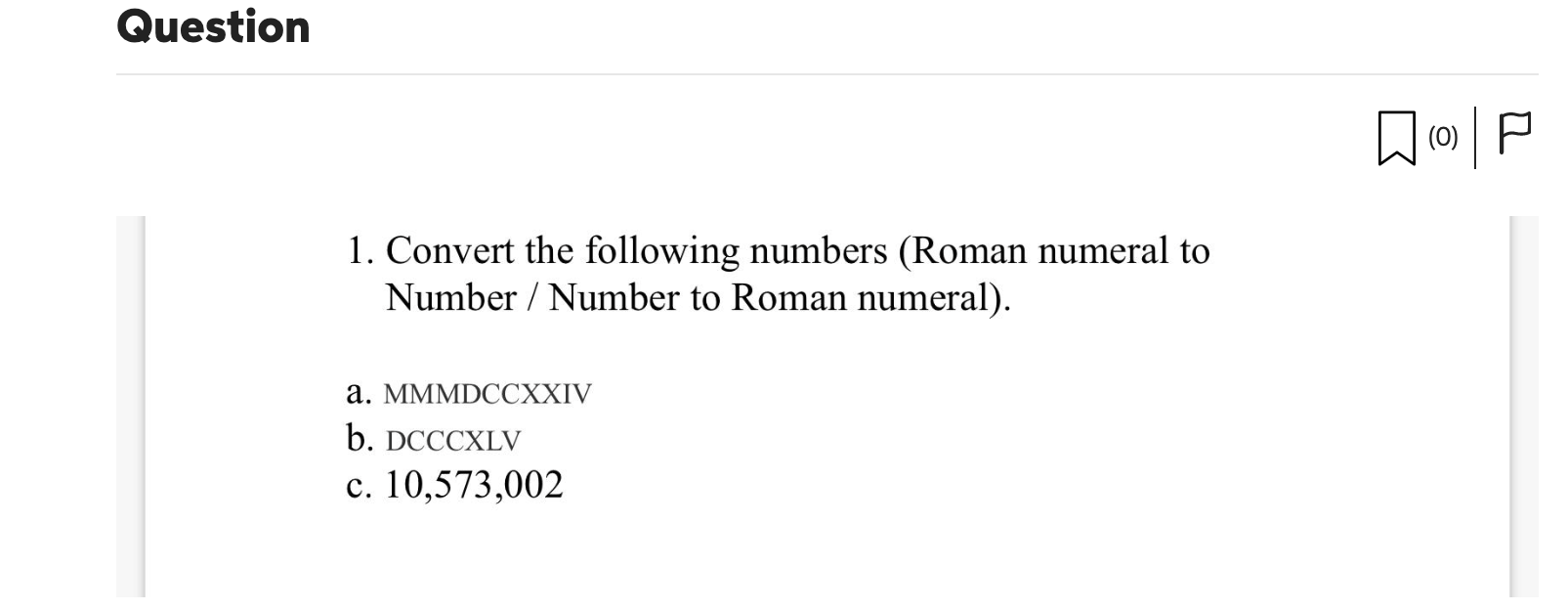 convert 9 to roman numbers