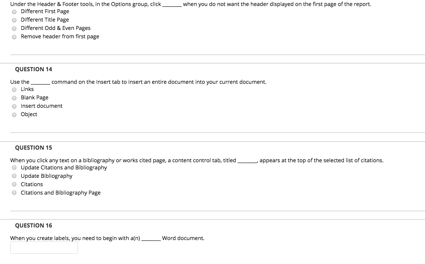 Solved When You Do Not Want The Header Displayed On The Chegg