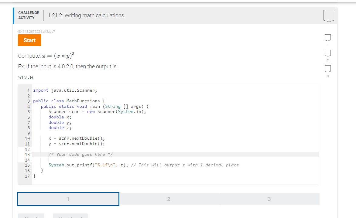 Solved \begin{tabular}{l|l} CHALLENGE & 1.21.2: Writing math | Chegg.com