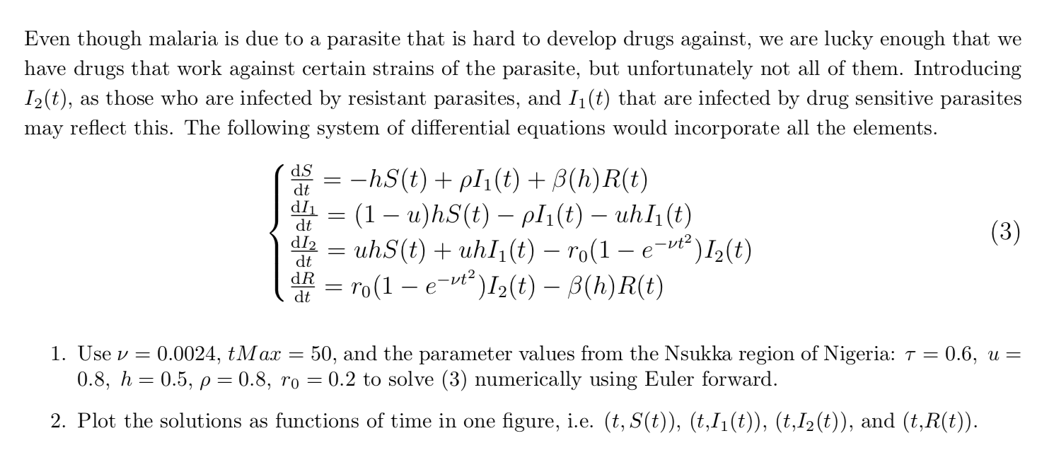 Write A Matlab Code To Solve This Equation By Usin Chegg Com