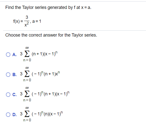 Solved Find The First Three Nonzero Terms Of The Maclaurin 3202