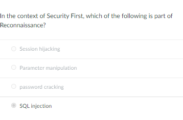 Solved In The Context Of Security First, Which Of The | Chegg.com