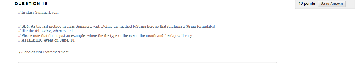 Solved QUESTION 13 5 points Save Answer // In class Summer | Chegg.com