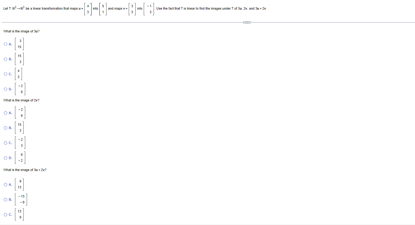 Solved Let TR2→R2 be a linear transformation that maps | Chegg.com