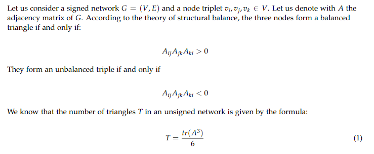 Let Us Consider A Signed Network G V E And A N Chegg Com