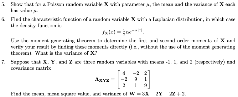 Solved Show that for a Poisson random variable X with | Chegg.com
