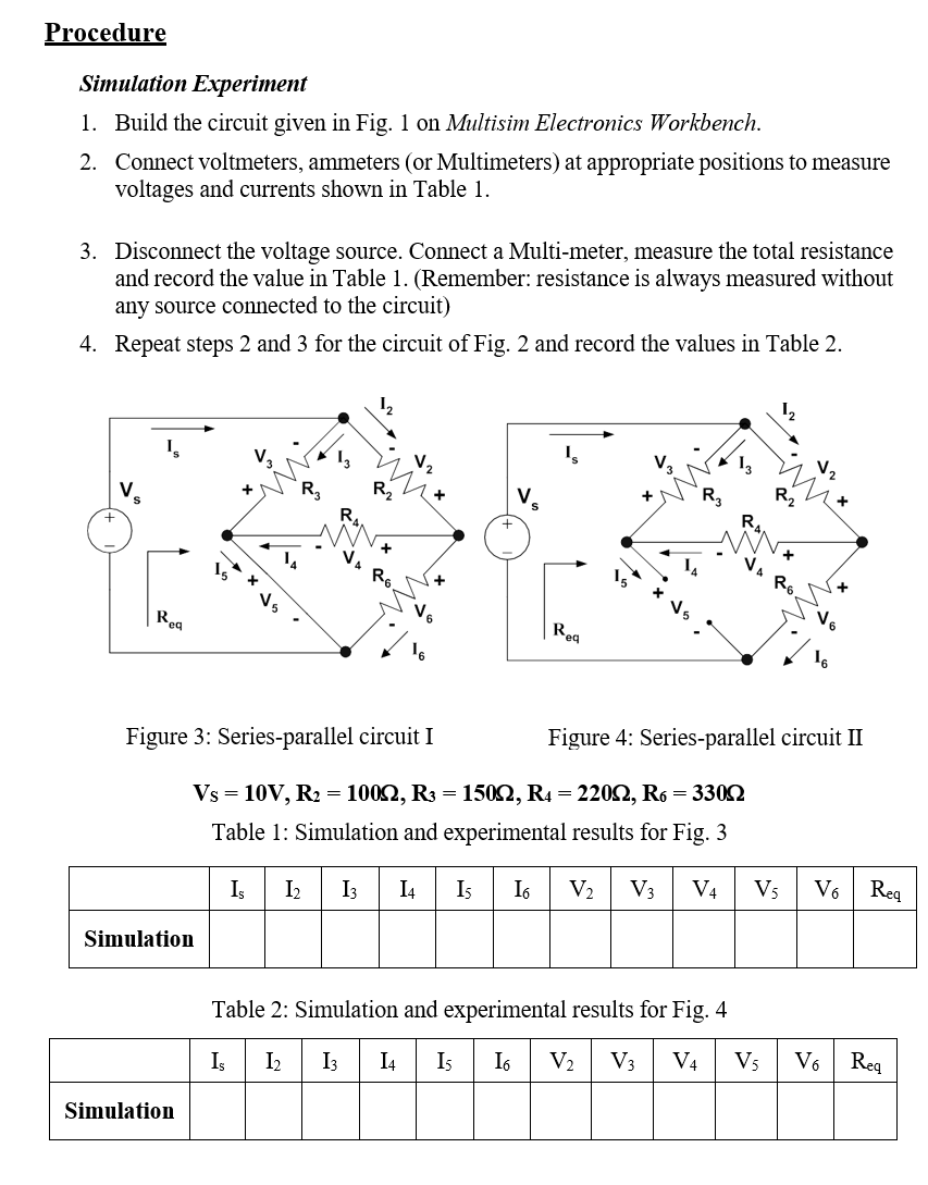 Solved Procedure Simulation Experiment 1. Build the circuit