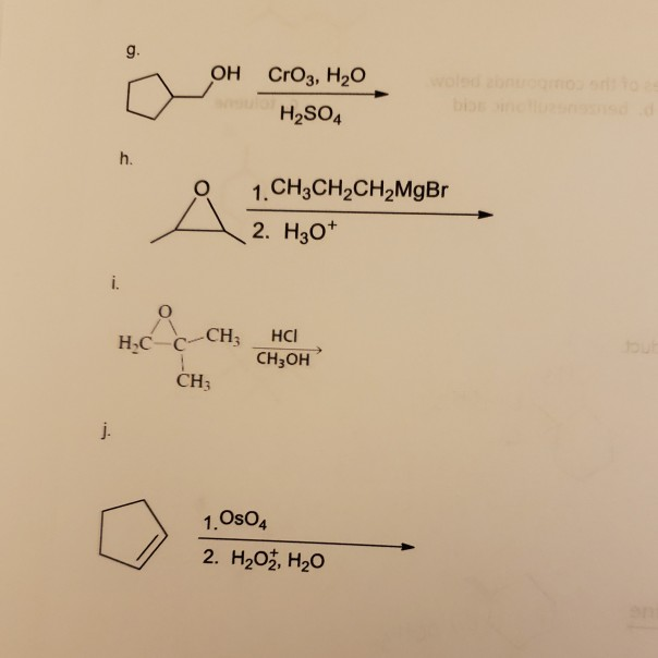 Solved OH CrO2, H2O H2SO4 1.CH3CH2CH2MgBr 2. H₃O+ HC-C-CH: | Chegg.com