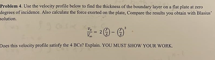 Solved A Problem 4. Use The Velocity Profile Below To Find | Chegg.com