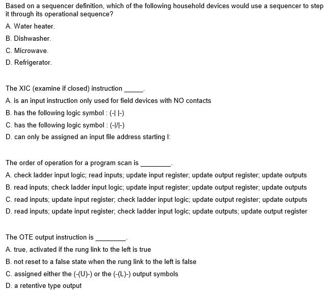 Solved Based on a sequencer definition, which of the