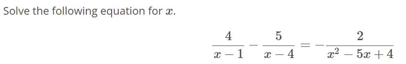 Solved Solve the following equation for | Chegg.com