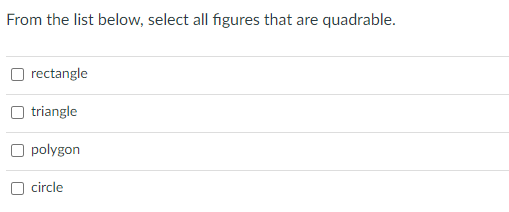 Solved From the list below, select all figures that are | Chegg.com