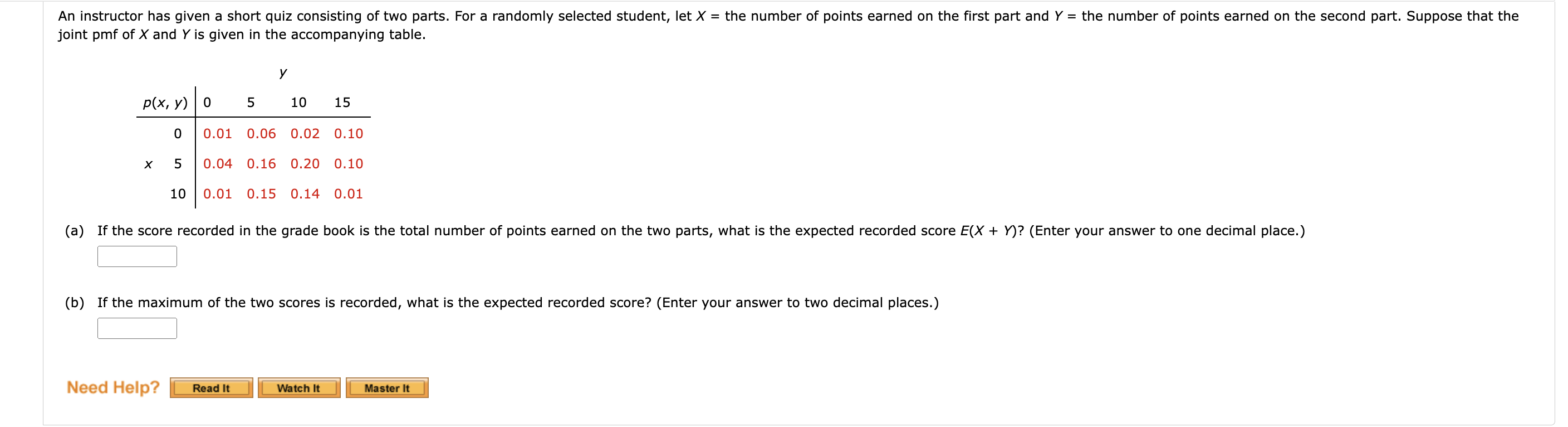 Solved An Instructor Has Given A Short Quiz Consisting Of | Chegg.com