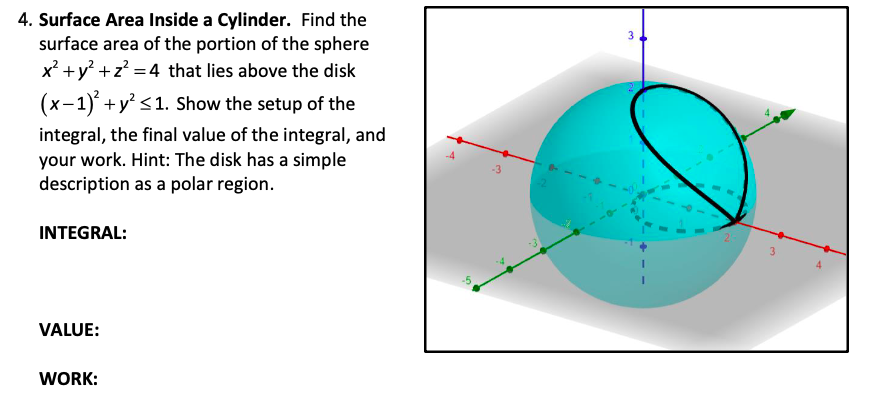 give the equation for surface area of cylinder and sphere