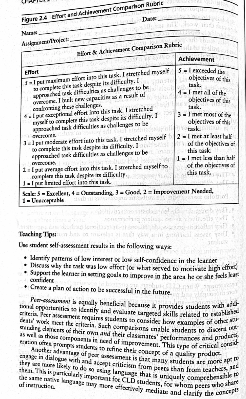 editable-student-self-assessment-templates