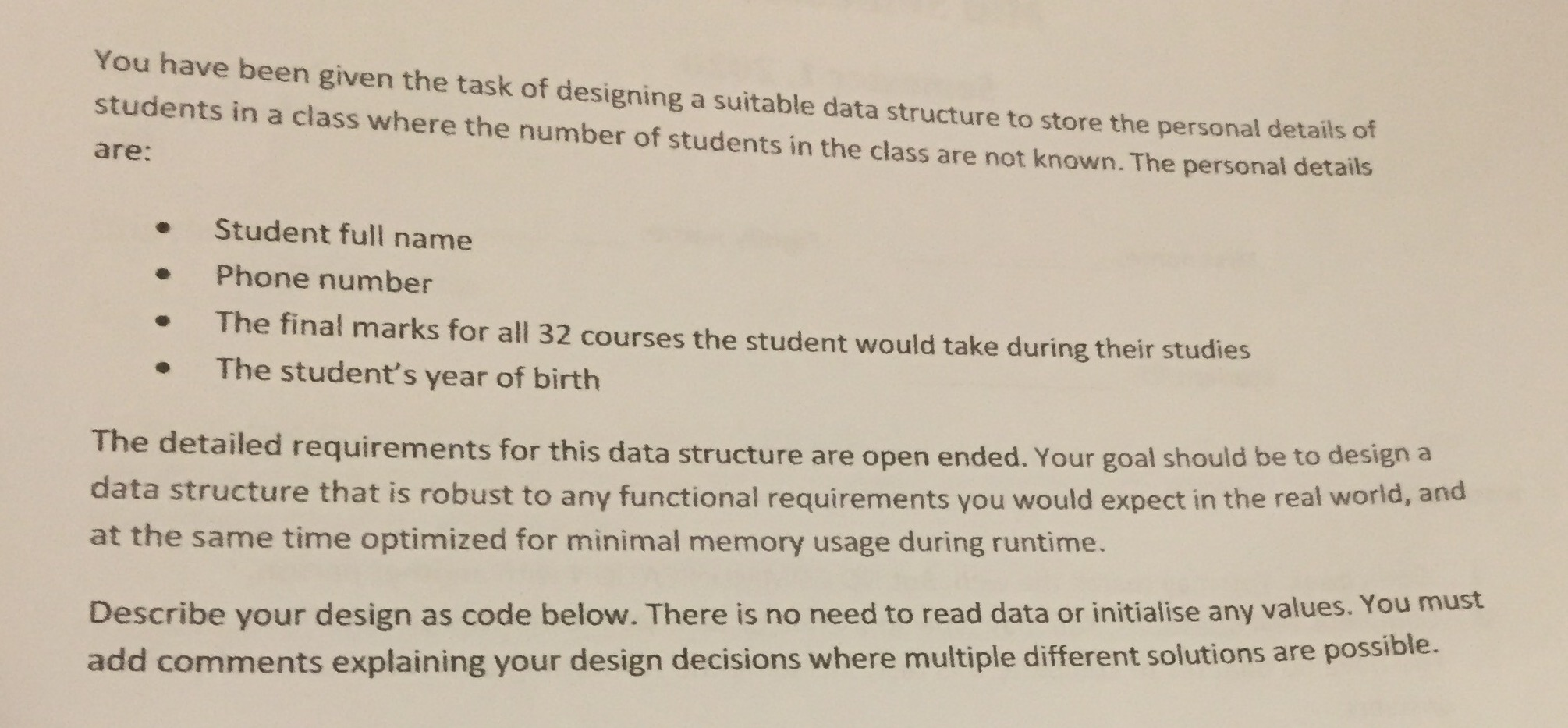 Solved You Have Been Given The Task Of Designing A Suitable Chegg Solved You Have Been Given The Task Of Designing A Suitable Chegg