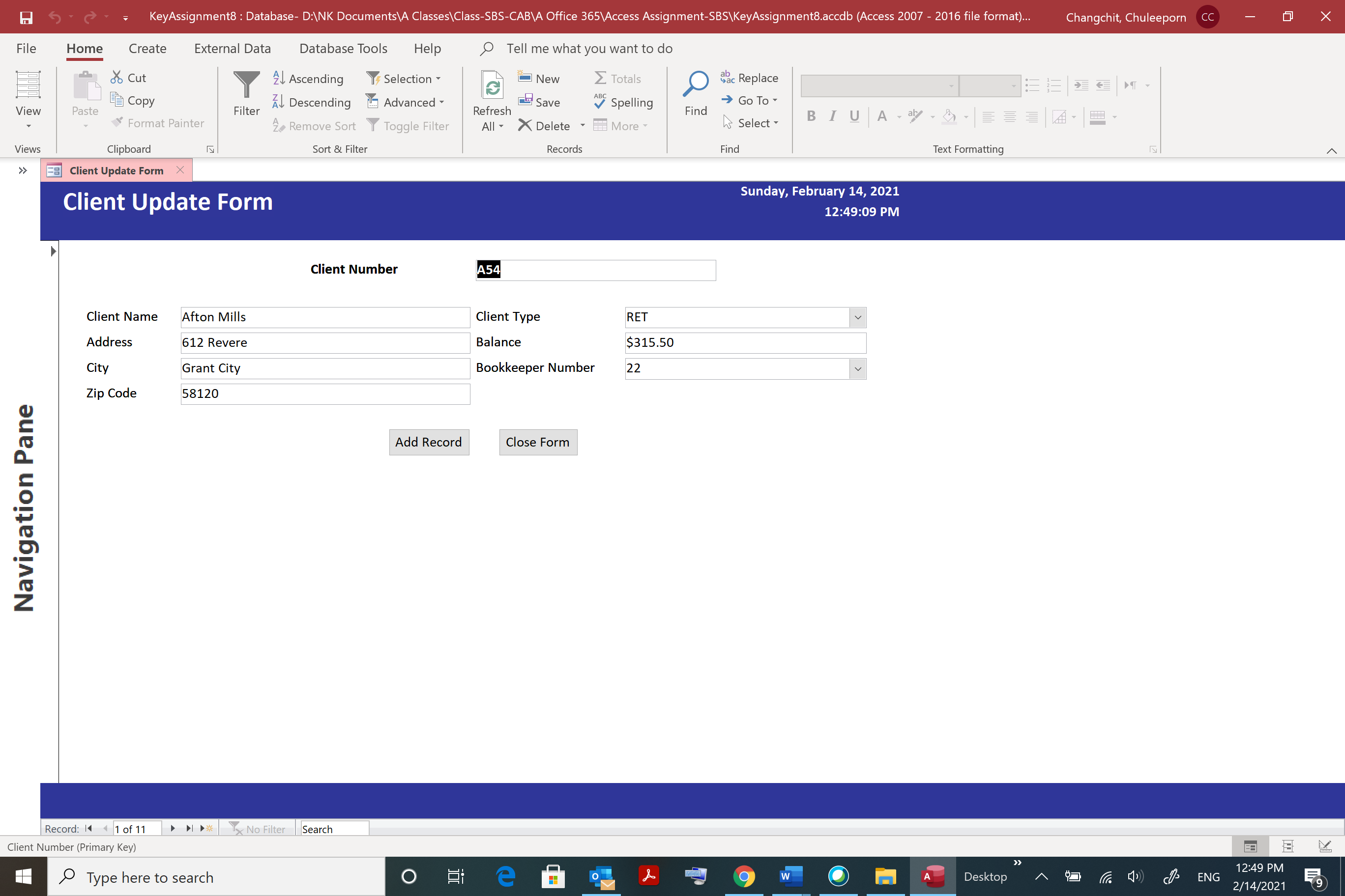 Assignment 8 Presenting Data in the Babbage