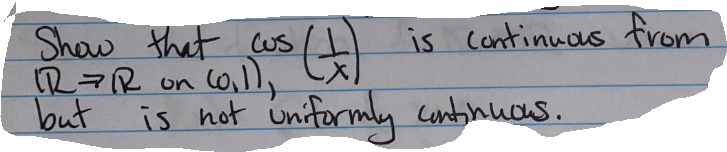 Solved Show that cus 5) is continuous from 【 IRAIR 6,1), but | Chegg.com