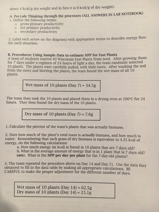 Name Energy Dynamics Lab "Dry" Version BACKGROUND