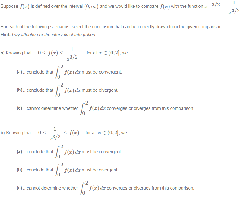 Solved 1 Suppose f(x) is defined over the interval (0,00) | Chegg.com