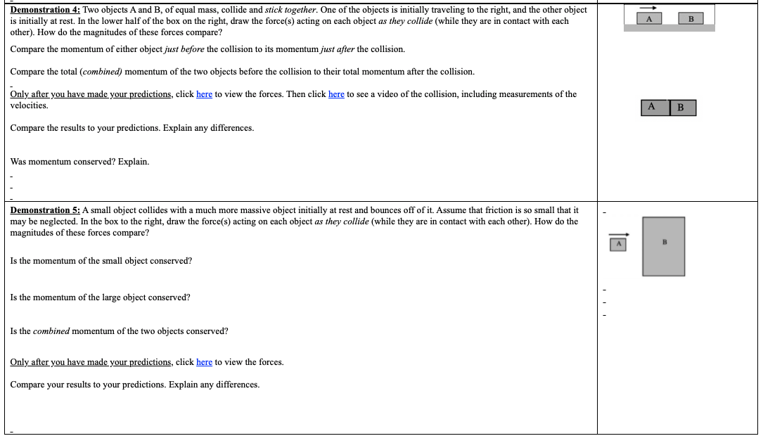 Solved B Demonstration 4: Two Objects A And B, Of Equal | Chegg.com