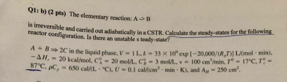 Is Irreversible And Carried Out Adiabatically In A Chegg Com