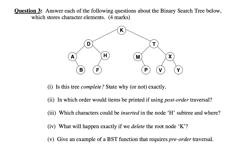 Solved Question 3: Answer Each Of The Following Questions | Chegg.com