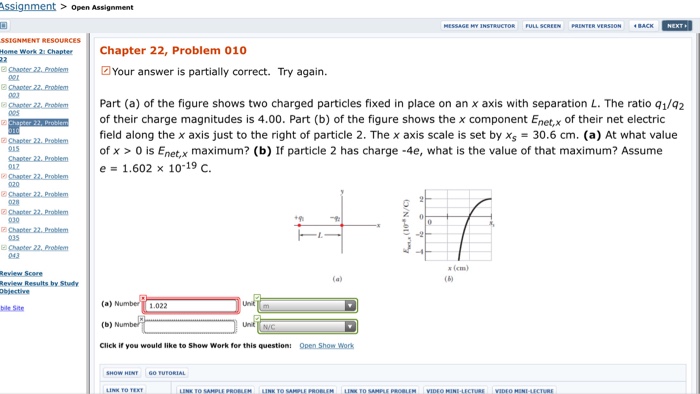 Solved Part (a) Of The Figure Shows Two Charged Particles | Chegg.com