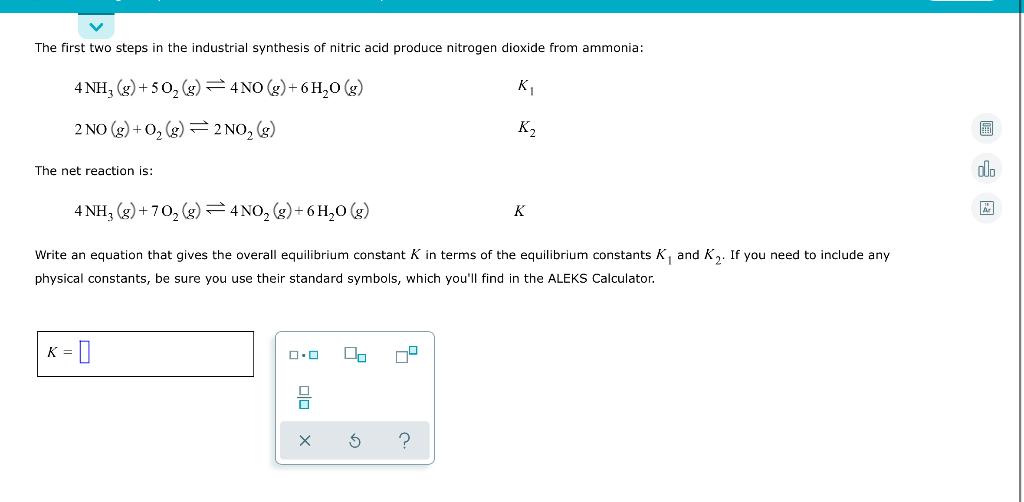 Solved The first two steps in the industrial synthesis of | Chegg.com