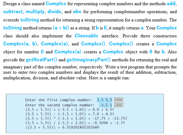 Solved A complex number is a number in the form a + bi, | Chegg.com
