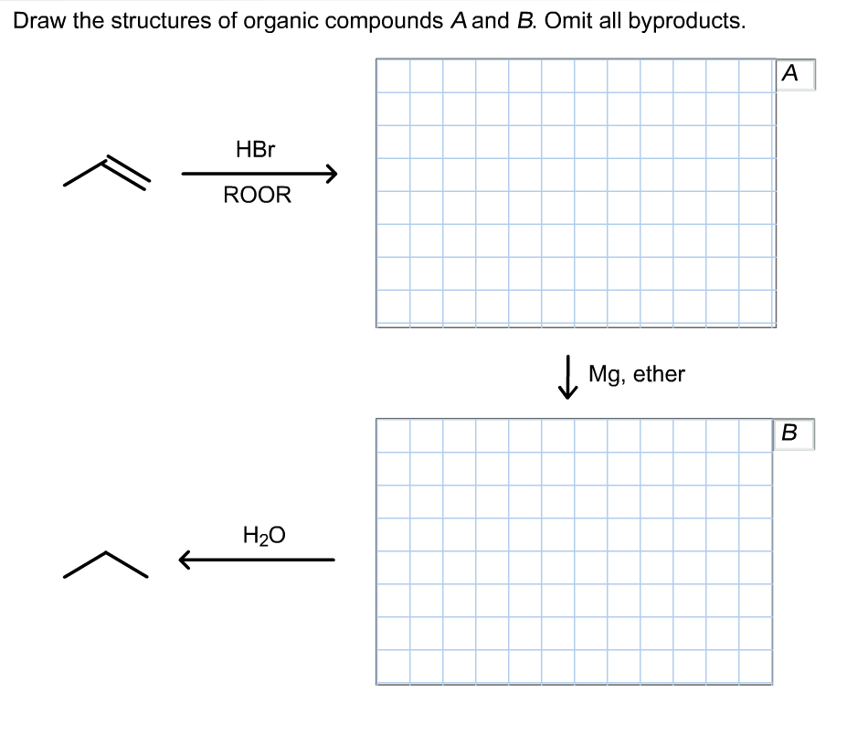 Solved Draw The Structures Of Organic Compounds A And B. | Chegg.com