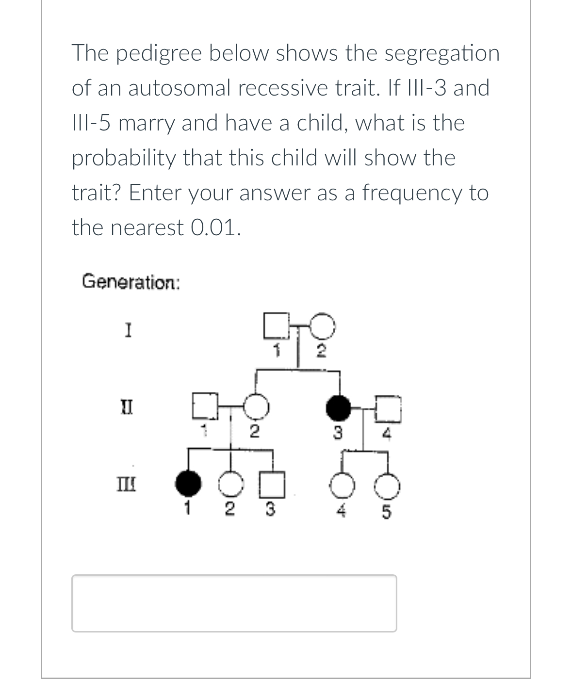[Solved] The pedigree below shows the segregation of an au