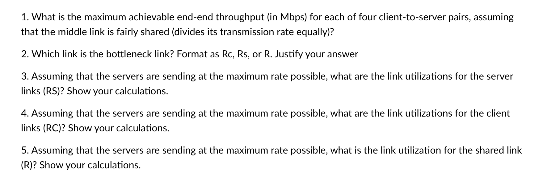 Solved Consider The Scenario Shown Below, With Four | Chegg.com