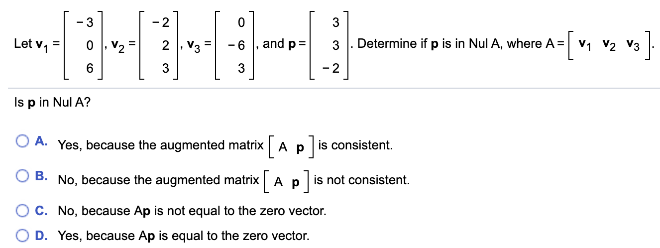 Is the zero matrix consistent?