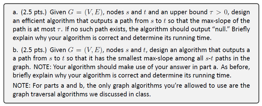 Solved (5 pts.) Let G=(V,E) be a directed graph with n nodes | Chegg.com