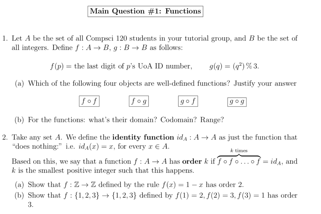solved define a function called bell which takes a ... Solved Main Question #1: Functions 1. Let A be the set of | Chegg.com